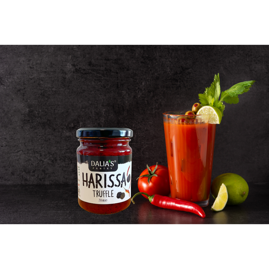 Truffle harissa Bloody Mary cocktail