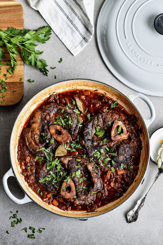 Osso Buco with Smoky Chipotle Harissa