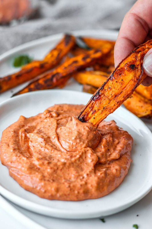 Truffle harissa mayo dip