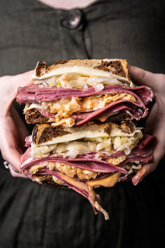 Truffle Harissa Reuben Sandwich