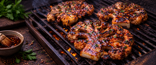 Smoky Harissa Cauliflower Steaks