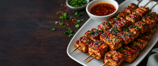 Chipotle Harissa Tofu Skewers