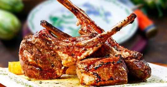 Oven baked Lamb Chops with Smoky Chipotle Harissa