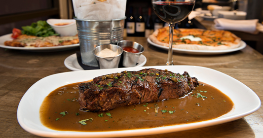 Steak with Smoky Chipotle Harissa Cream Sauce